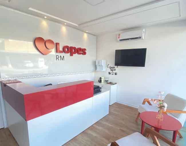Recepção do escritório da Lopes RM em Manaíra